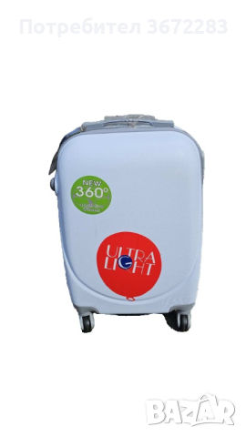 Куфар за ръчен багаж SUPER LIGHT 55x36x22: "360 градуса колела - различни цветове , снимка 2 - Куфари - 44844032