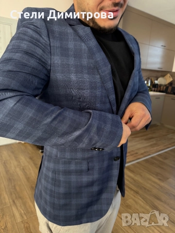 Мъжко Сако HUGO BOSS EU94-размер М, снимка 3 - Сака - 52934817
