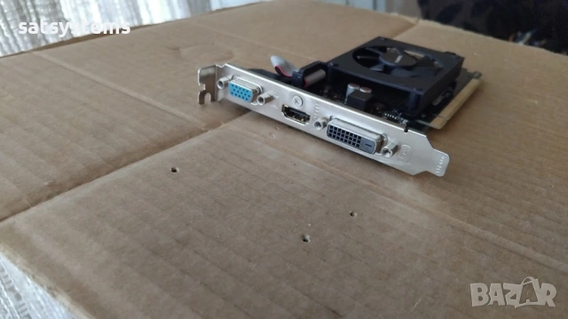Видео карта NVidia GeForce Gigabyte GT 710 HDMI 1024MB GDDR3 64bit PCI-E, снимка 3 - Видеокарти - 53401664