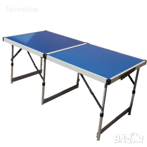 Сгъваема водоустойчива маса с алуминиева рамка и син PVC плот, снимка 3 - Други - 51027310