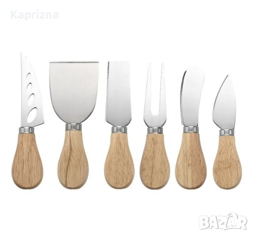 Комплект 6 ножове за сирене, снимка 2 - Прибори за хранене, готвене и сервиране - 43461890