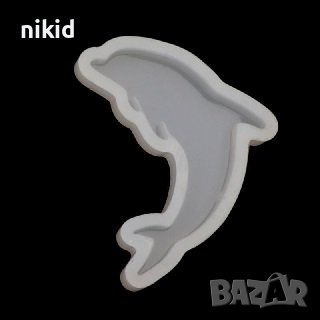 Малък Делфин силиконов молд форма фондан смола шоколад бижу колие и др декор, снимка 2 - Други - 26685930