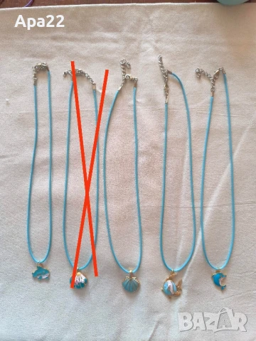 Гердани с котки , кучета  и морски елементи, снимка 3 - Колиета, медальони, синджири - 50985909