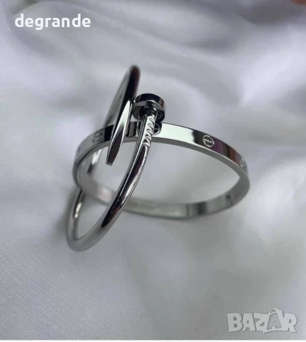 Стилни гривни в бяло и златно  , снимка 4 - Гривни - 50831732