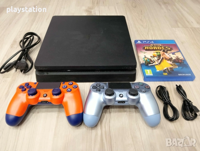 Playstation 4 Slim с два нови контролера