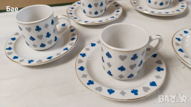 Сервиз за кафе Карти, снимка 1
