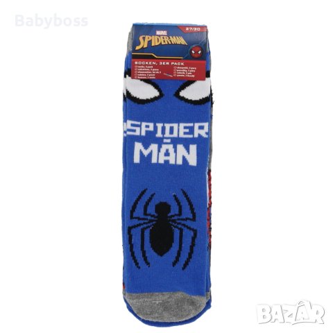 Чорапи за момче Спайдърмен - комплект от 3 бр., снимка 2 - Чорапи - 43453456