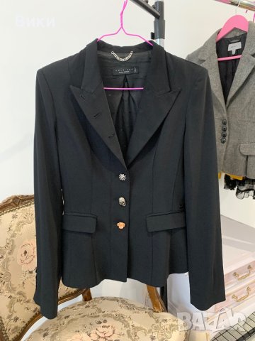 Дамско черно сако, снимка 17 - Сака - 43952153