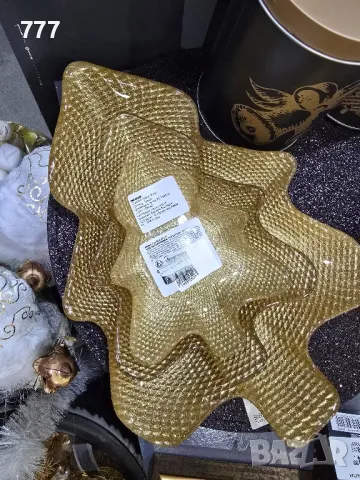 коледни стъклени чинии елха