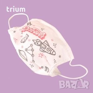 Детски предпазни маски за лице с печат - 18 бр., трислойни, снимка 4 - Други - 33387727