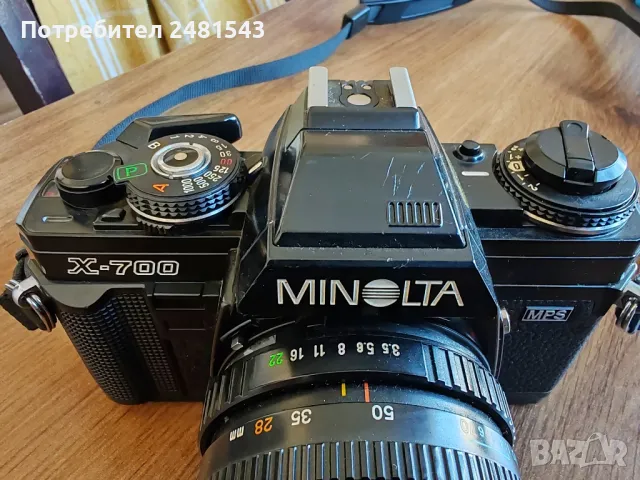 Minolta X-700 + Minolta Md Zoom 28-70, снимка 2 - Фотоапарати - 47648708