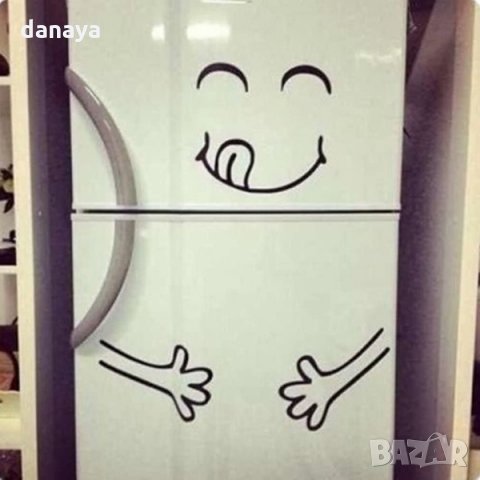 2266 Забавен стикер за хладилник Лакомник, снимка 3 - Декорация за дома - 33264418