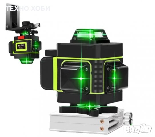 Лазерен нивелир с 2 батерии  16 линии зелен самоневилиращ пълен комплект водоустойчив, снимка 9 - Други инструменти - 37568056