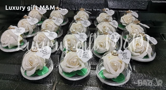 Падаръци за гости - акрилна стъкленица с роза, снимка 5 - Подаръци за юбилей - 36080326