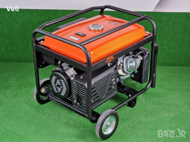 Генератор за ток монофазен с медни намотки 6.5kw с ел.стартер и акумулатор, снимка 8 - Генератори - 43208973