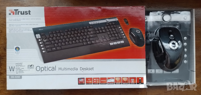 Безжична МУЛТИМЕДИЙНА Клавиатура и Мишка с МНОГО допълнителни бутони, снимка 16 - Клавиатури и мишки - 44881674