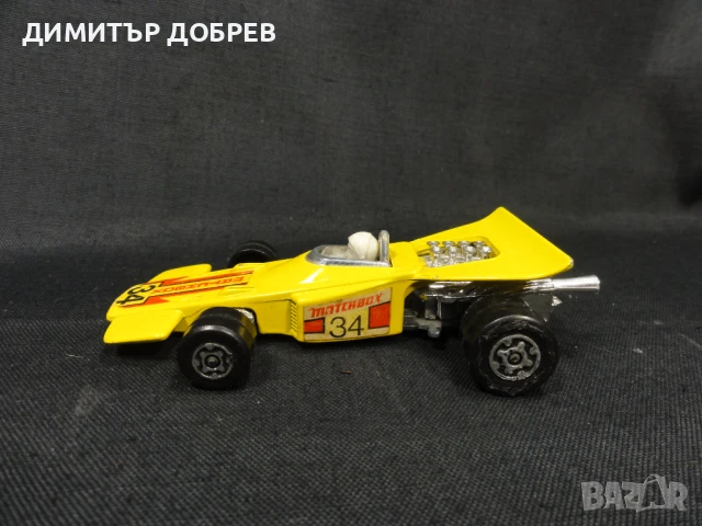 СТАРА РЕТРО МЕТАЛНА КОЛИЧКА MATCHBOX ENGLAND SPEED KINGS, снимка 2 - Колекции - 50839602