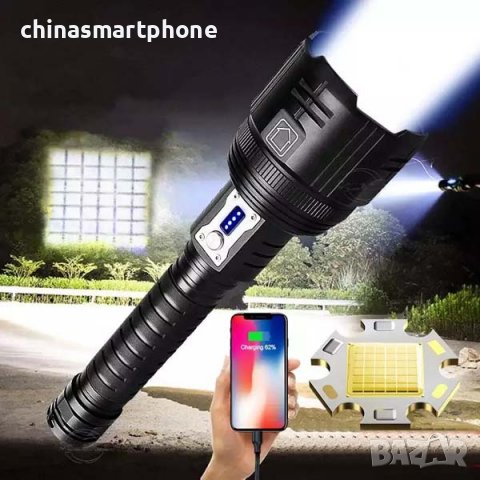 Фенер за лов, прожектор 15000LM, снимка 8 - Оборудване и аксесоари за оръжия - 39995429