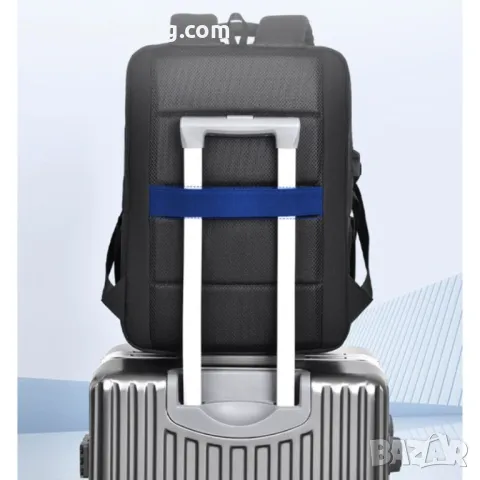 Раница за пътуване с отделение за лаптоп, водоустойчива - Черна или Бежова, снимка 11 - Раници - 48982220