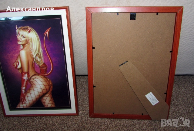 Две картини 35х25см, Ана Курникова и Лепа брена, художник  Bruce Colero, снимка 4 - Картини - 52939006