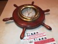 antique france-часовник рул-месинг/дърво 2710221637, снимка 2