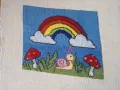 детски Гоблен с дъга и охлюв, снимка 2