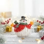 Коледни снежни човечета от полирезин – малка фигурка, идеална коледна украса за всеки дом, снимка 7