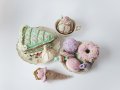 Плетени сладкиши, детски играчки ръчна изработка, плетени играчки, подарък за дете, френски макарони, снимка 3