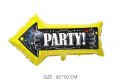 PARTY Парти стрелка табела фолио фолиев балон хелий или въздух парти, снимка 1 - Други - 27638922