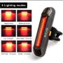 LED USB акумулаторна задна светлина за велосипед, снимка 4