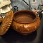 Дърворезба ръчно изработен съд , снимка 5