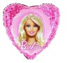 Кукла Барби Barbie розово сърце фолио фолиев балон хелий или въздух парти рожден ден, снимка 1 - Други - 44072168