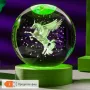 LED Светеща кристална топка/лампа,3D сензорна-Еднорог, снимка 4