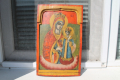 Централна част на българска икона Триптих, снимка 1 - Икони - 36576513