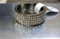 Сребърен пръстен с камъни топаз сватбен НОВ, снимка 1 - Пръстени - 28402124