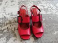 Модерни дамски сандали в червен цвят. Промо цена само 69.00 лева. , снимка 7