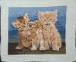 Гоблен "Трите котета", снимка 1 - Гоблени - 27350503