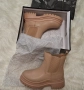 Бежови боти с дължина на стелката 22,5см, снимка 1