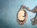 КАМЕЯ СТАР ВИКТОРИАНСКИ ПЕНДАНТ АНГЛИЯ ПОСРЕБРЕН МЕДЕН МАЙСТОРСКА ИЗРАБОТКА ВИНТИДЖ БИЖУ 26919, снимка 4
