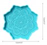 Мандала силиконов молд форма фондан шоколад гипс смола подложка за чаша, снимка 2