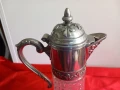 Стара Кристална Кана ,Гарафа , Посребрена, снимка 2