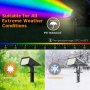 FLOWood Многоцветни водоустойчиви соларни прожектори, 50LED, IP67 - 4 бр., снимка 7