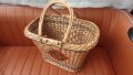 Плетена кошница, правоъгълна от едно време, снимка 1 - Антикварни и старинни предмети - 43426972
