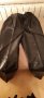 Черен дамски панталон от естествена кожа, снимка 1 - Панталони - 38696371
