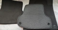 Велурени / мокетни стелки за Audi A3 2003-2012 - Тъмно сиви поръбени и отвори за захващане, снимка 8
