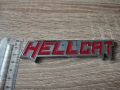Dodge Hellcat емблема червено със сребристо, снимка 3
