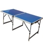 Сгъваема водоустойчива маса с алуминиева рамка и син PVC плот, снимка 3