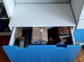 Пейка с чекмедже за съхранение STUVA IKEA – бяло, синьо, снимка 4