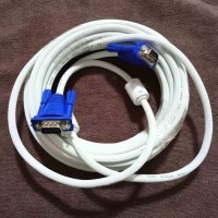 VGA кабел 10 метра за монитор, за компютър, за DVR - VGA 15-pin to VGA 15-pin, снимка 1 - Кабели и адаптери - 43280075