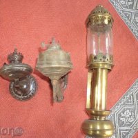 Газово-фитилни стенни лампи, снимка 1 - Антикварни и старинни предмети - 27671097